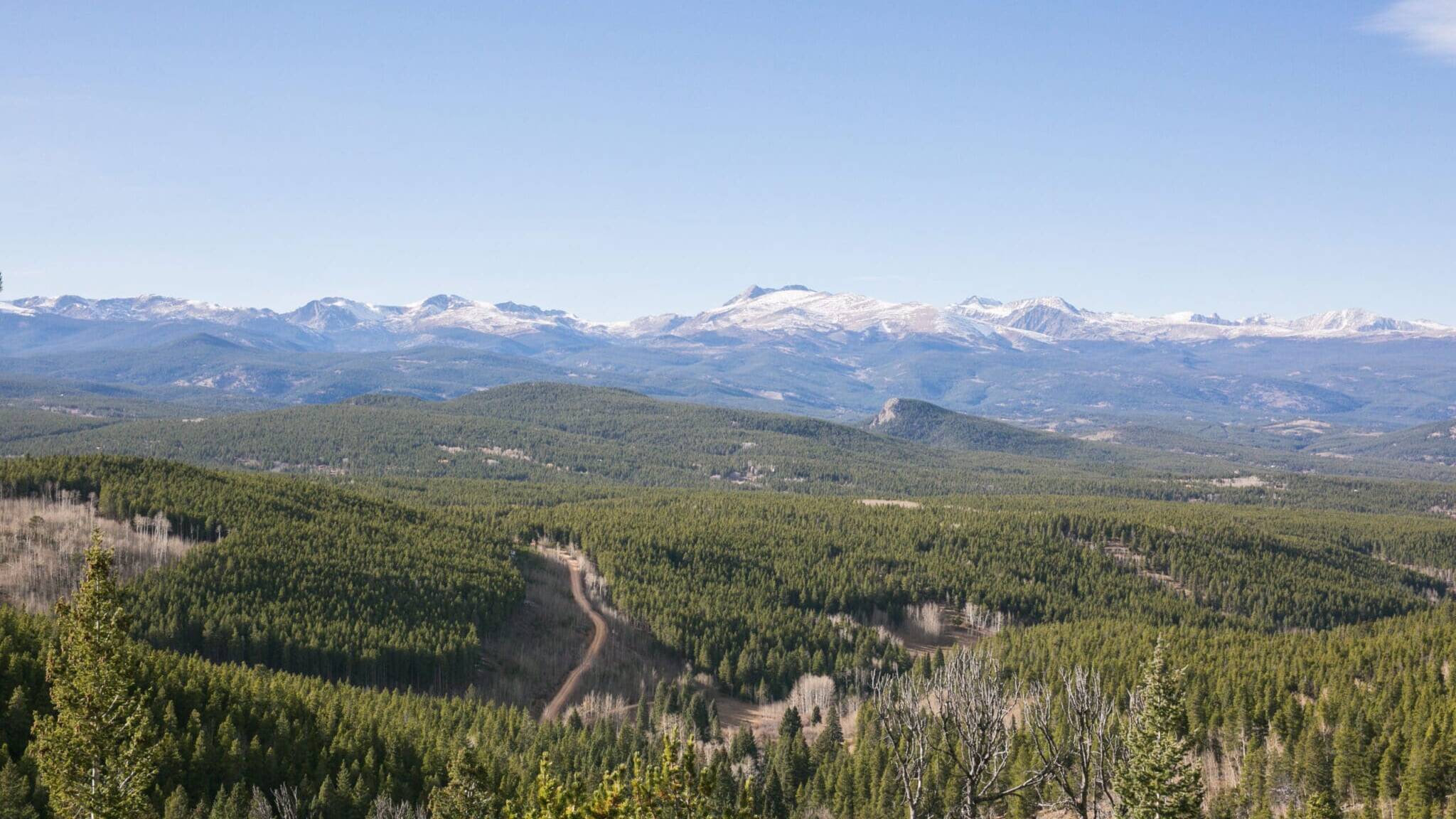 Mountain view from Golden Gate Canyon State Park, Golden, Colorado